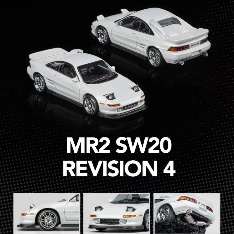 Diecast MT 1:64 Scale MR2 SW20 Revision 4 White Alloy Car Model