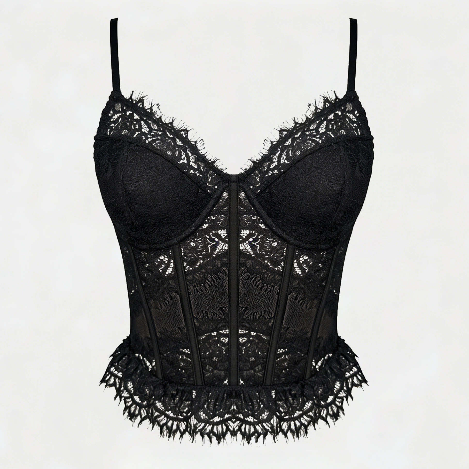 

Sexy Lace Corset Sleeveless Fishbone Cropped Tops Open Back Corsets Women French Shaper Vest Slim Camisole Tight Tank Top Summer