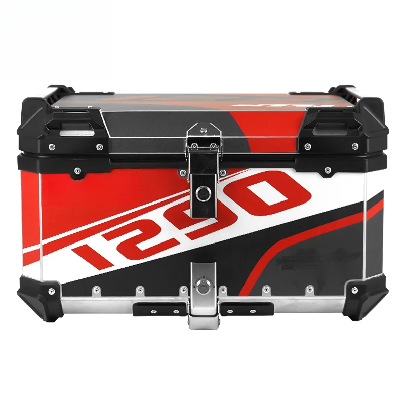 

High Quality 65L Decal Motorcycle Quick-Release Trunk Lage Hot Selling