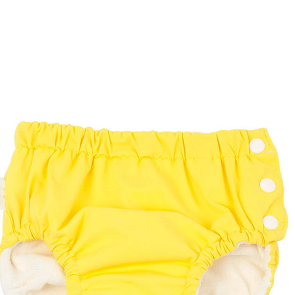 

Swimwear Swimming Pants Adjustable Washable Waterproof Diaper Pants for Girl Boy (Yellow 90cm)