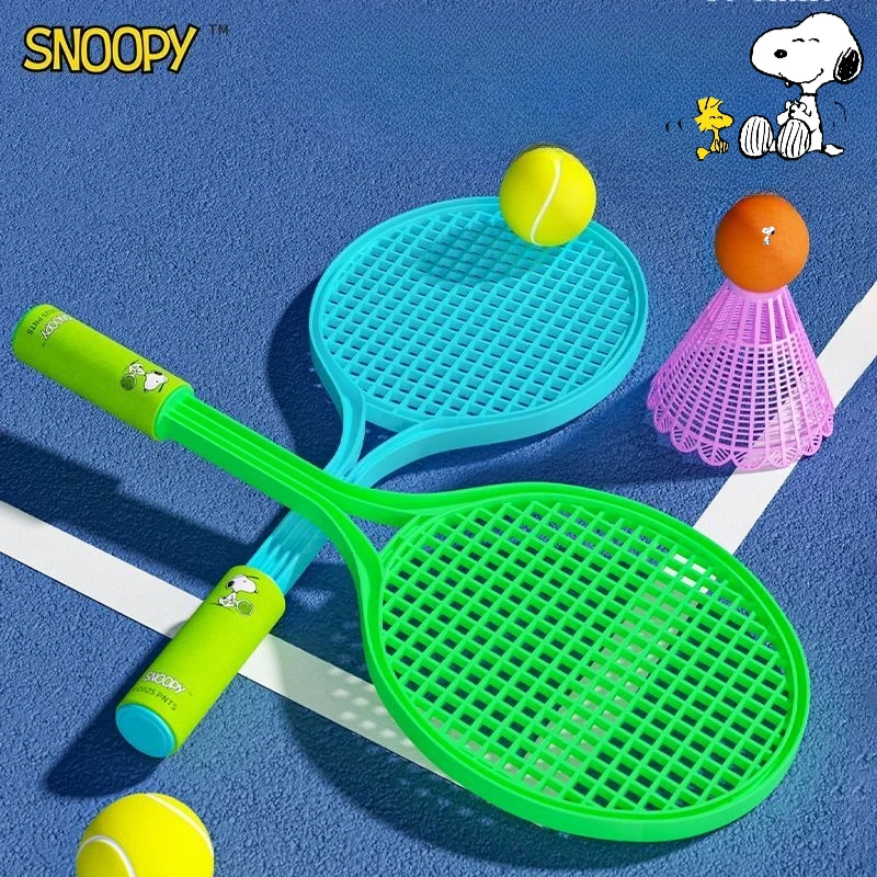 

Снупи мультфильм милый студенческий ракетка для бадминтона креативная головоломка для начинающих спортивный теннисный набор игрушка аниме товары подарок оптом