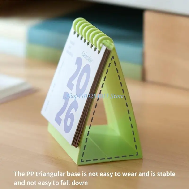 

R6FF 2026 Календарь настольного календаря с двумя календарями с двойной каленкой 12 месяцев с января 2026 года по декабрь 2026