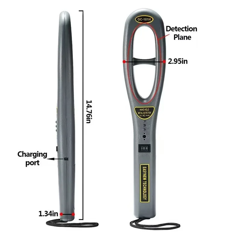 GC-101H high sensitivity handheld metal detector Small security outdoor high precision detector fast sensing