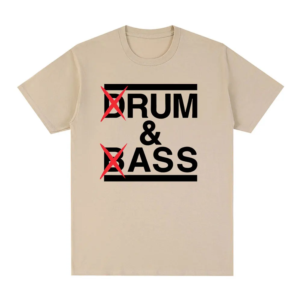 Funny Drum and Bass T Shirt Rum and Ass Lovers Jokes Cotton T-shirt Men's Clothing and Women's Clothing 2026 Summer New T Shirt