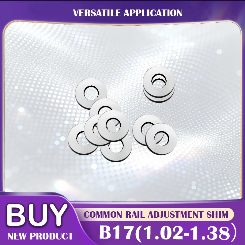 50Pcs Adjustment Gaskets B17 For The Conventional Fuel Injector Shim for Fuel Supply Regulation Automotive Parts Repair .LI3027