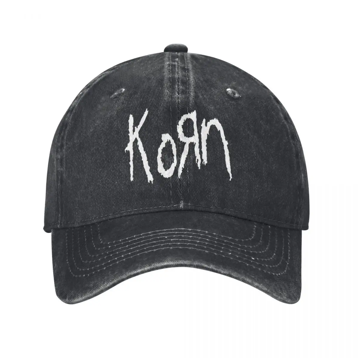 Korn Band Logo Baseball Caps Casual Distressed Washed Sun Cap for Men Women Outdoor Running Golf Hats Cap