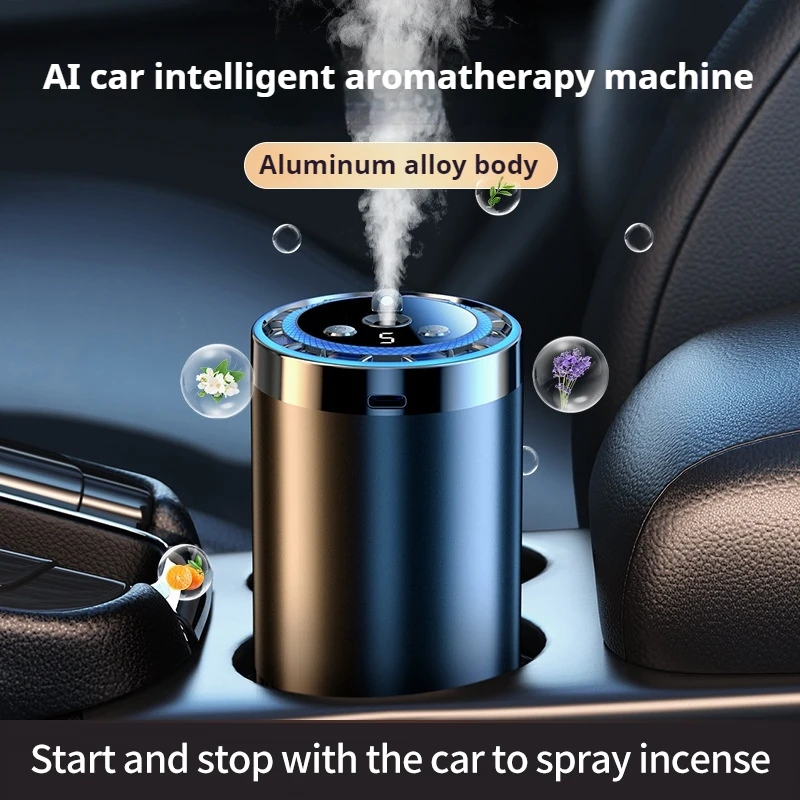 Car Air Diffuser Humidifier Smart Car Essential Oil Diffusers Smell Air Fresheners Aromatherapy Mist Maker For Car Home Office