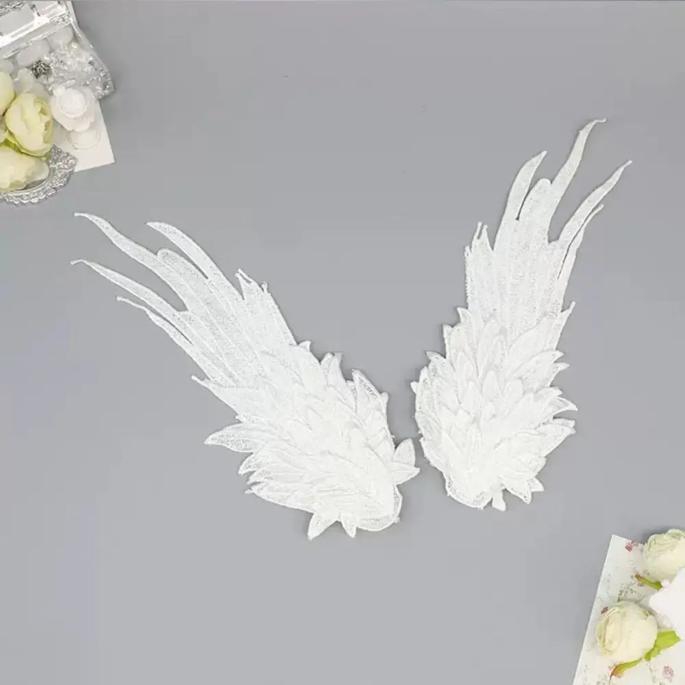 

Hair Accessories Fairy Feather Embroidery Edge Clip Sweet Cosplay Wing Headdress Hair Decors Halloween Duckbill Clip Party