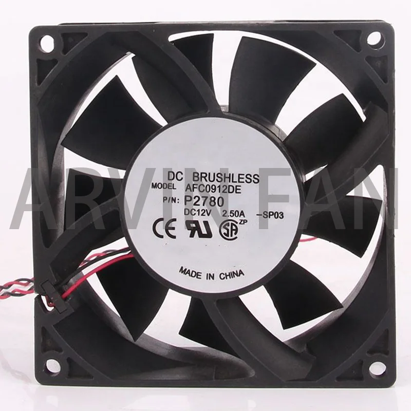 Original AFC0912DE 9CM 9.2CM 9038 9238 90mm 92mm 12V 3A Car Booster Violent Cooling Fan