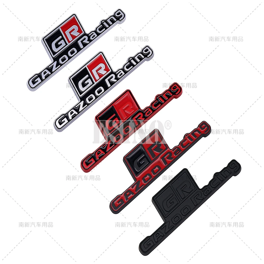 Gazoo Racing GR شارة سبيكة زنك ثلاثية الأبعاد للسيارة ، شعار معدني لاصق ، ملصق لتويوتا Supra AE86 GT86 ، تصميم السيارة