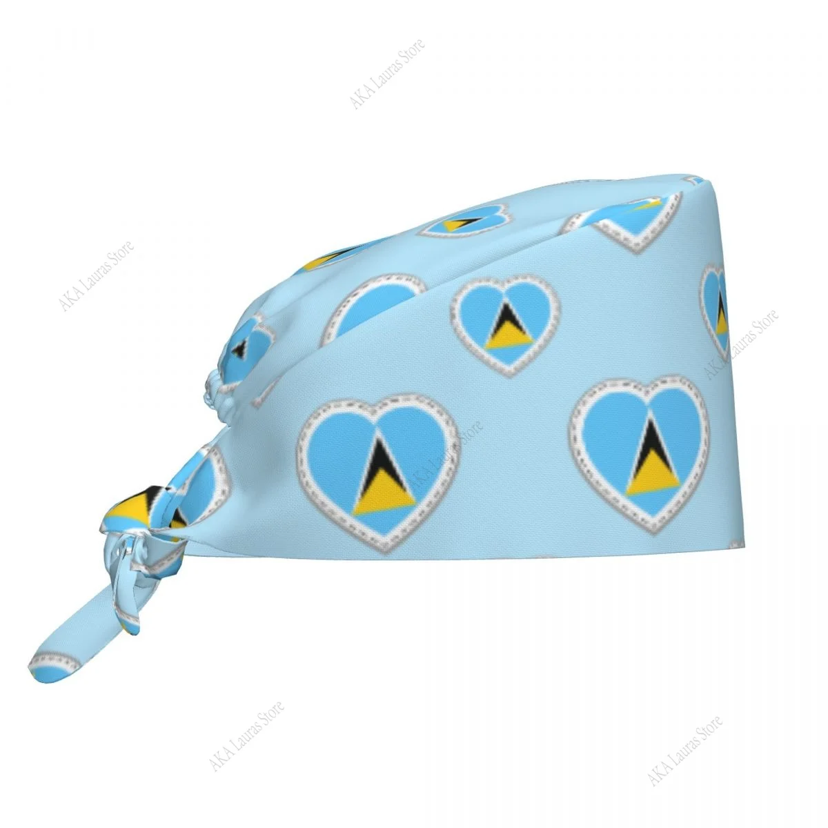 세인트 루시아 모자 스크럽 모자 재미 있은 살롱 작업 모자 실험실 애완 동물 가게 간호 스크럽 캡 마취 스크럽 캡