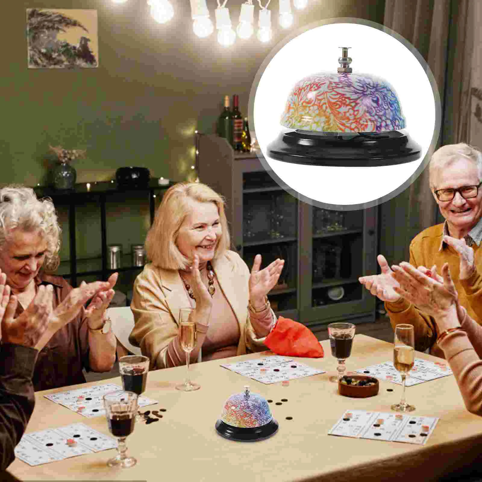 Ring The Bell Cena Recepción Manual Ringer Restaurante Servicio de metal