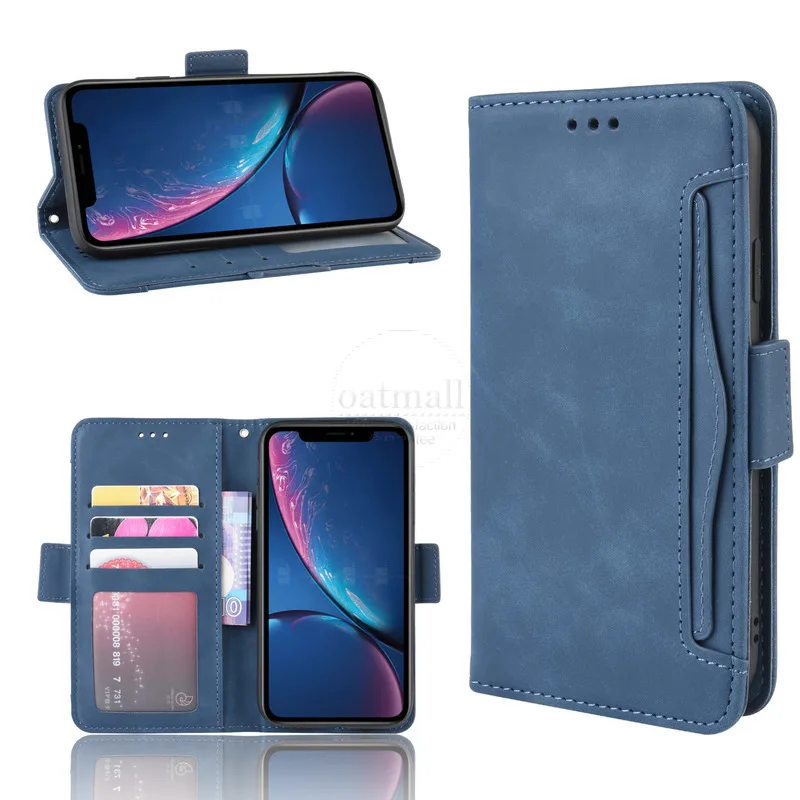 Wallet Cases For iPhone 10 XR X XS 11 12 Pro Max Case Magnetic Closure Book Flip Cover Leather Card Photo Holder Phone Bags