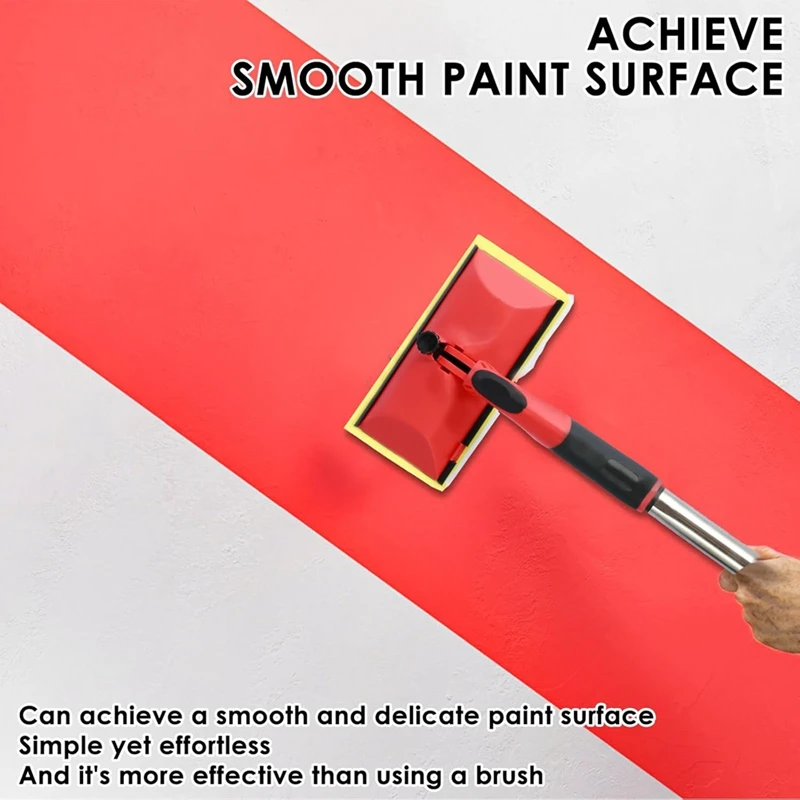 MAKE-7 Inch Paint Pad Applicator Corner Walls And Ceilings Pad Painter Decorating Paint Pad Kit For Wall Corner Edging