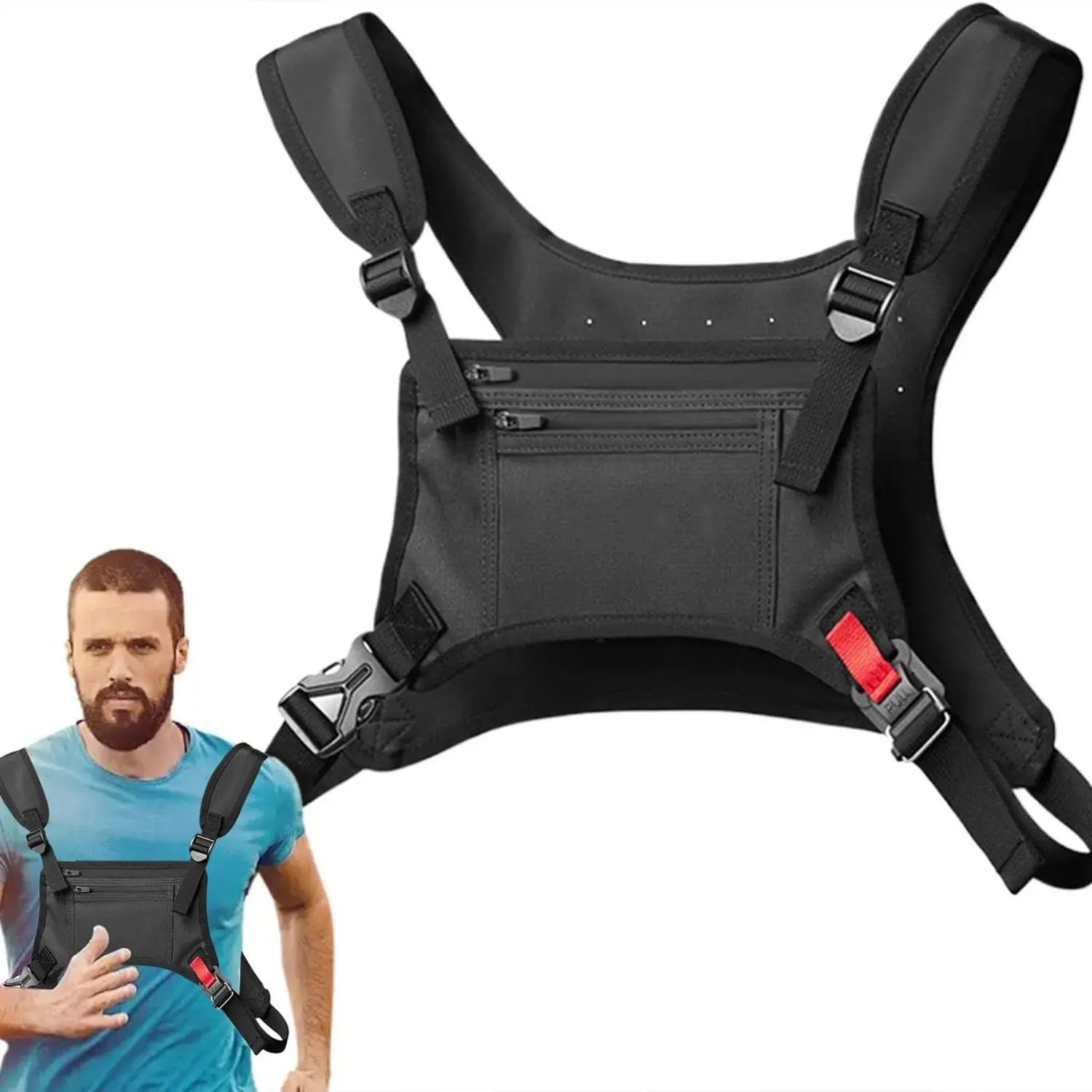 new-double-shoulder-chest-bag-trendy-waterproof-mobile-phone-bag-convenient-adjustable-vest-bag-for-men-winter-season