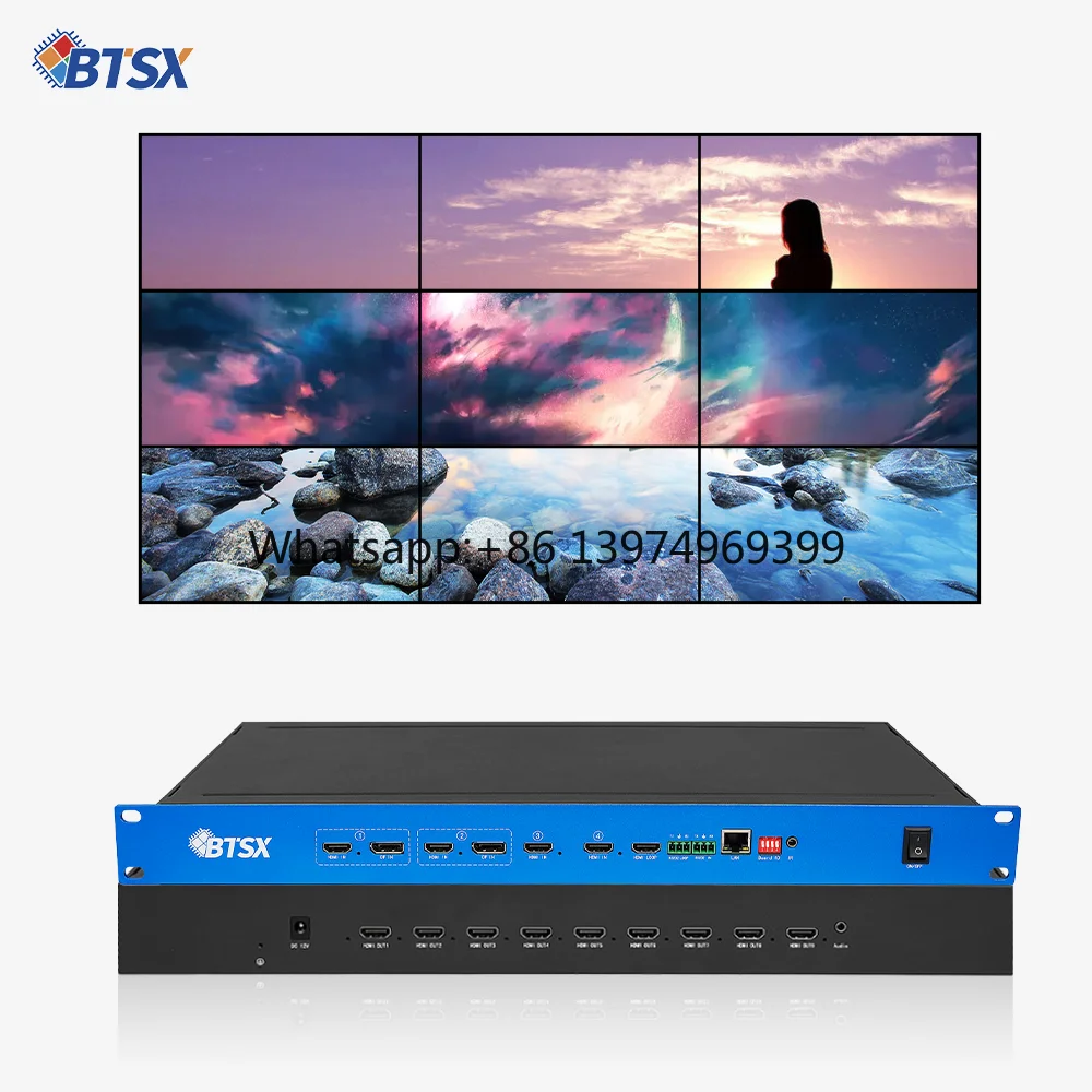 BIT-VP-U1-IC409Pro 1*3 2*2 2*3 3*3 2*4 8*1 9*1 Video Processor  Overlay PIP POP 4K60 1*9 1*8 1*7 1*6 1*5 Video Wall Controller
