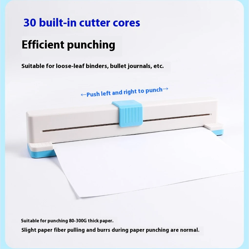 Manual DIY Paper Machine 30 Hole Punching Machine DIY Hand Push A4 B5 A5 B6 A6 B7 A7 Paper Machine Document Collar Punching
