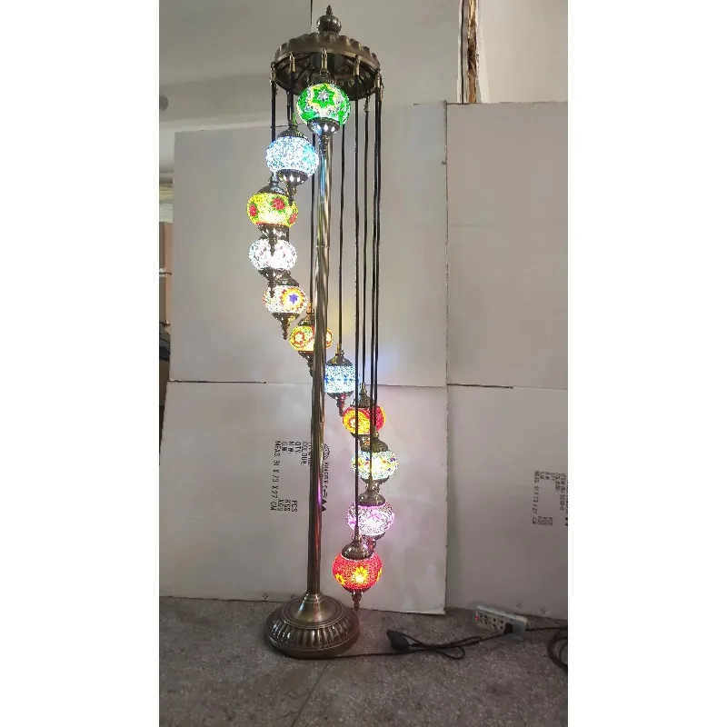 Interior Lighting Mosaic Glass Floor Lamp Home Decoration Glass Floor Lamp