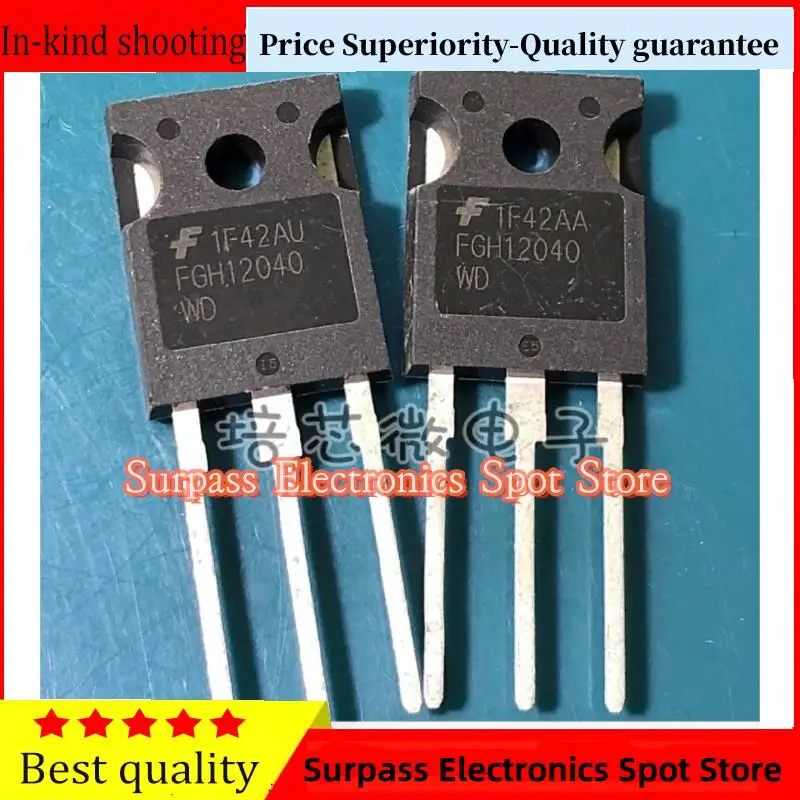 

10PCS-100PCS FGH12040WD IGBT TO-247 40A 1200V Price Superiority-Quality guarantee