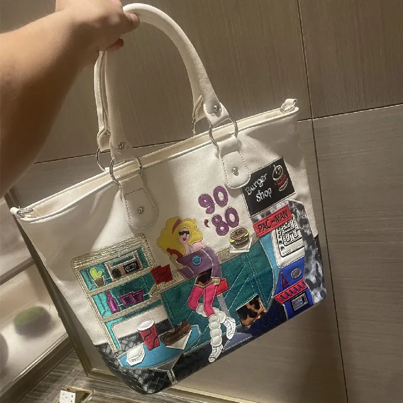 حقيبة صغيرة بتصميم متخصص للنساء 2025 حقيبة يد نسائية جديدة مطرزة بسعة كبيرة حقيبة يد خفيفة الوزن عبر الجسم