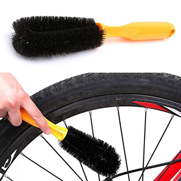 

6pcs Bicycle Cleaning Tools Bike Cleaner Kit Tire Scrubber Wheel Brush Sprocket Scraper Chain Mitt For Mountain Road Bike