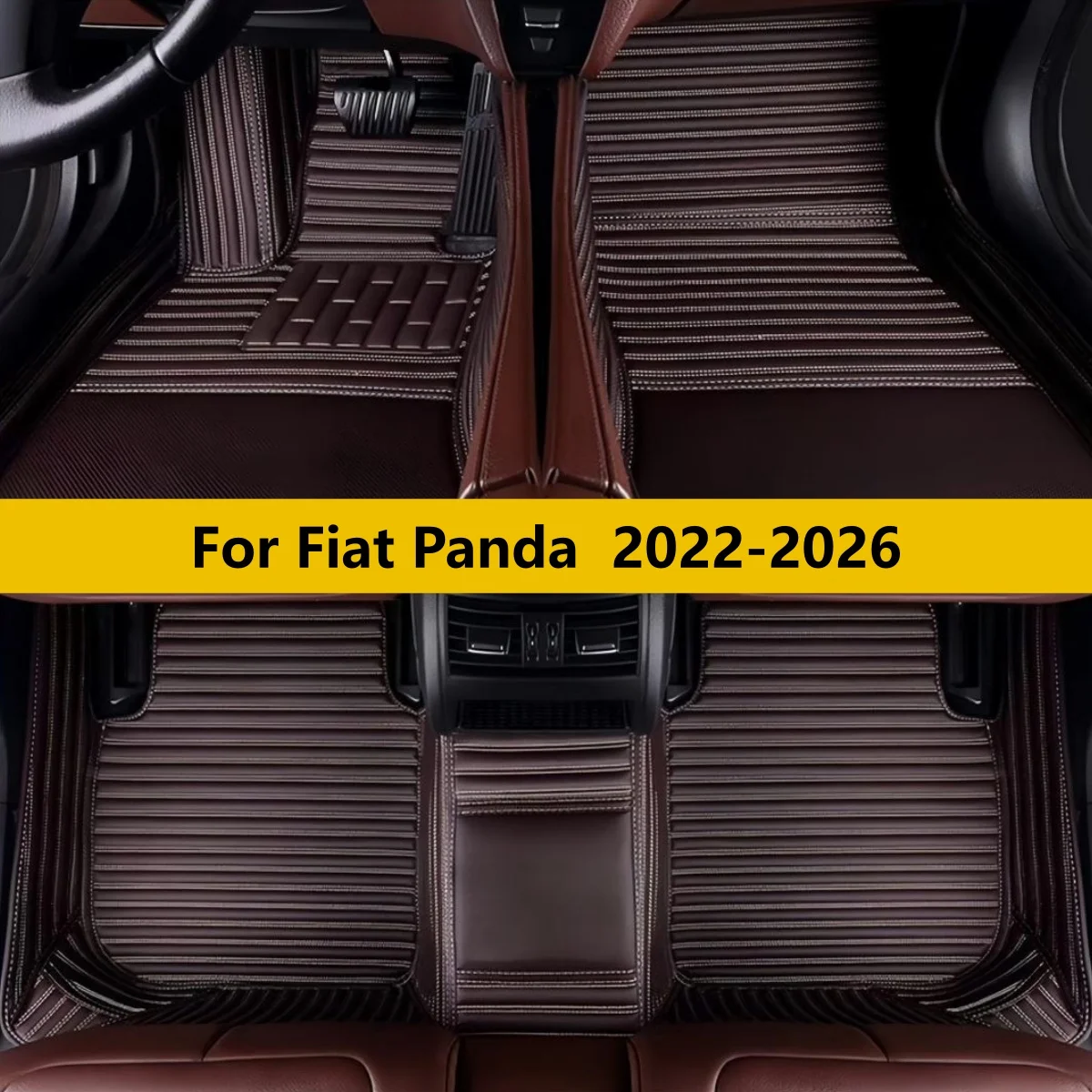 

Автомобильные коврики на заказ для Fiat Panda 2022-2026: полный комплект, защита от грязи, ковровые покрытия для пола автомобиля