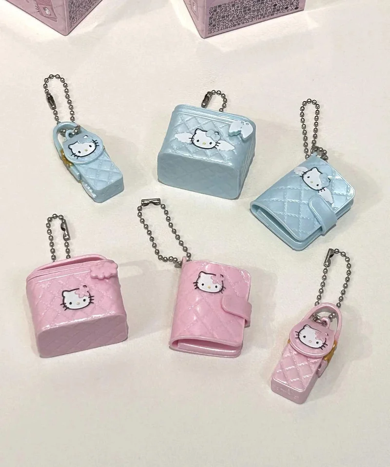 

Kt Cat Angel Series Kawaii аниме имитация телефона сумка мини-косметичка кулон телефон брелок слепая коробка подарки на день рождения для девочек