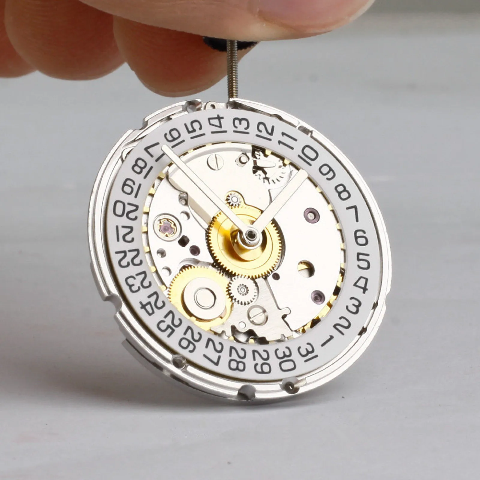 White Retro Clone 25 Jewels Automatic Watch Movement For ETA 2824 2824-2 Single Calendar Watch Movement Watch Repair Accessories - view 6