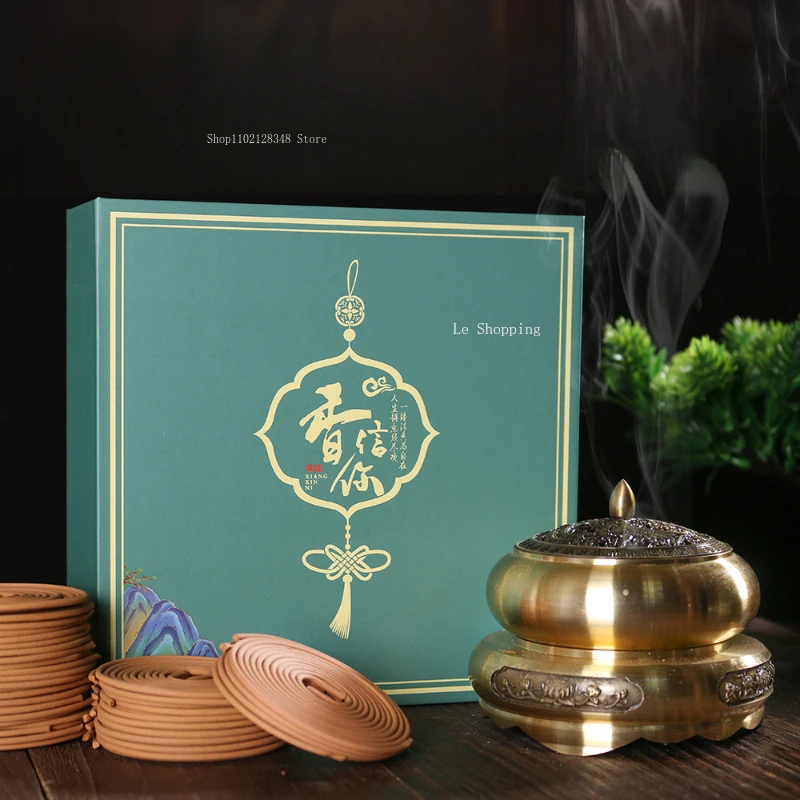 Boutique Incense /gift Box for 4 Hours Incense Coil Long-lasting Indoor Peace of Sleep, Mosquito Repellent and Air Purification