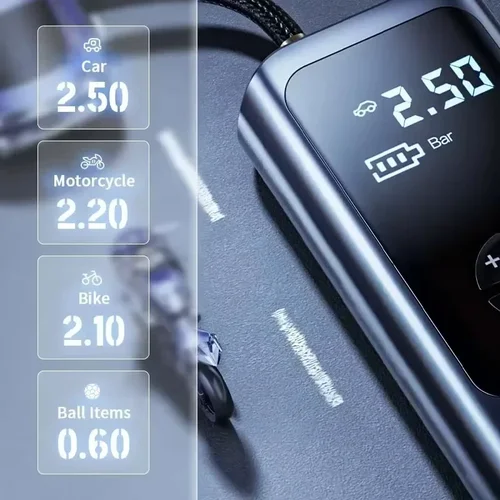 Imagen 2 del producto 12000mAh Wireless Portable Car Air Pumps Compressor 12V 150PSI Electric Tire Inflator Pump For Car Motorcycle Balls New