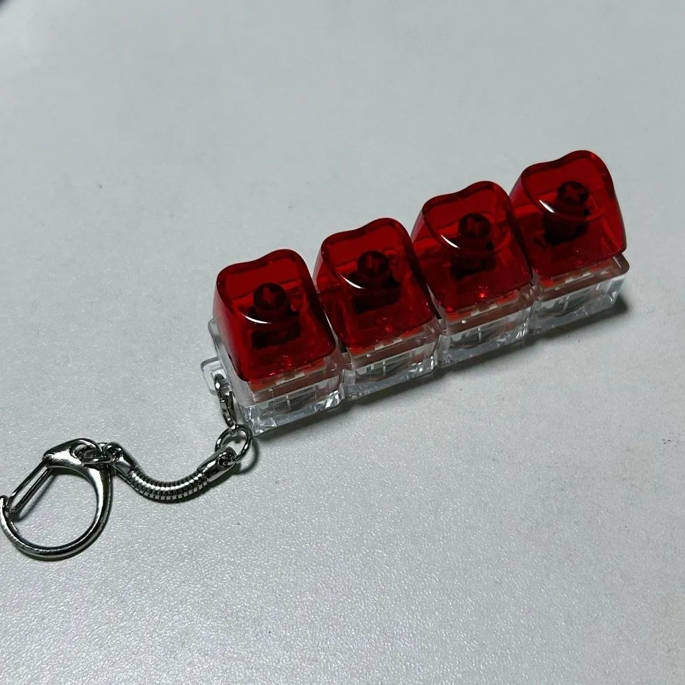 Relaxing 4Keys Keycap Pinch Toy Finger Keyboard Relief Stress Button Keycap Mechanical DIY Pinch Toy