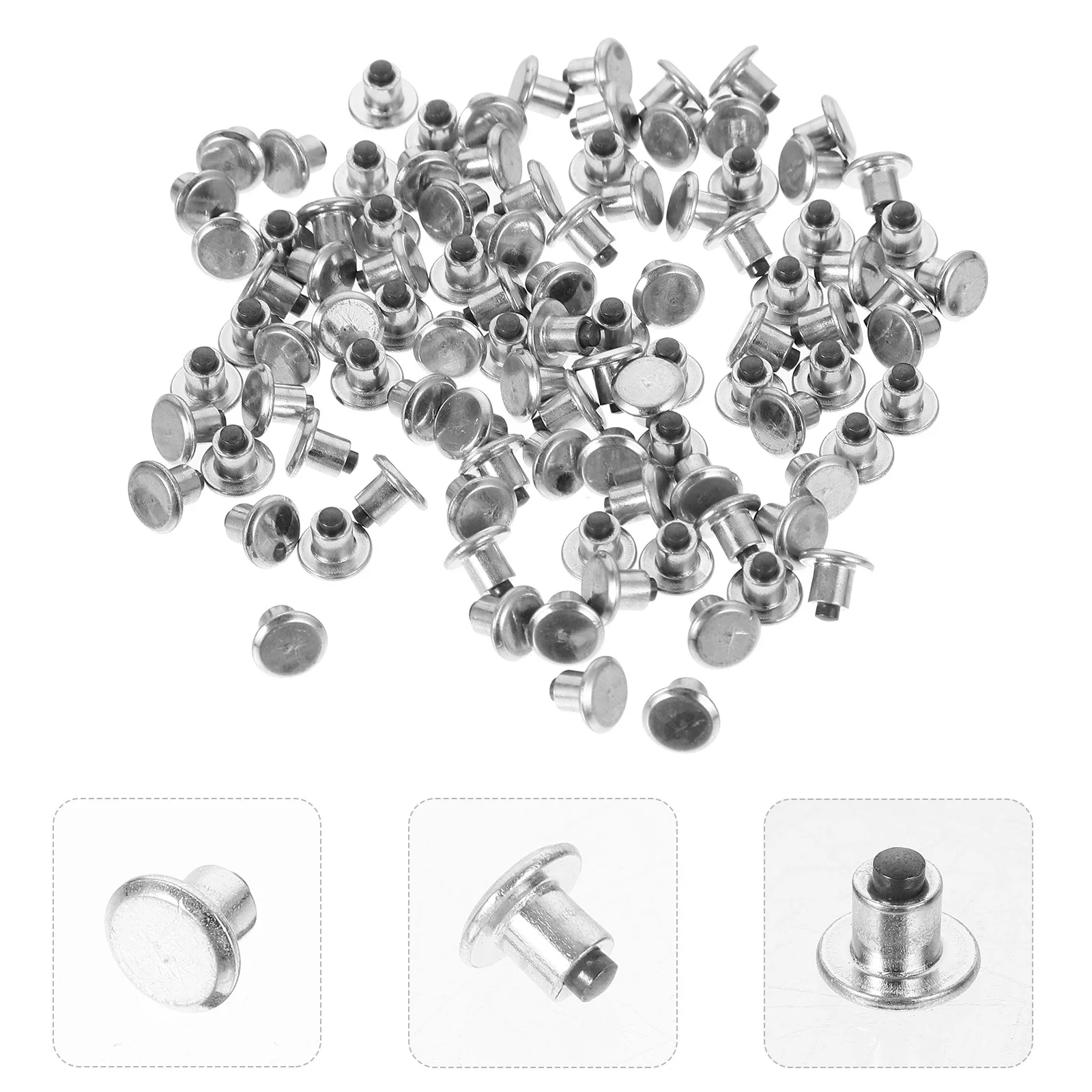 100Pcs Tire Stud Snow Spike Aluminum Alloy Durable Anti-Skid Auto Accessories Winter Driving Grip Enhancer Tire Studs