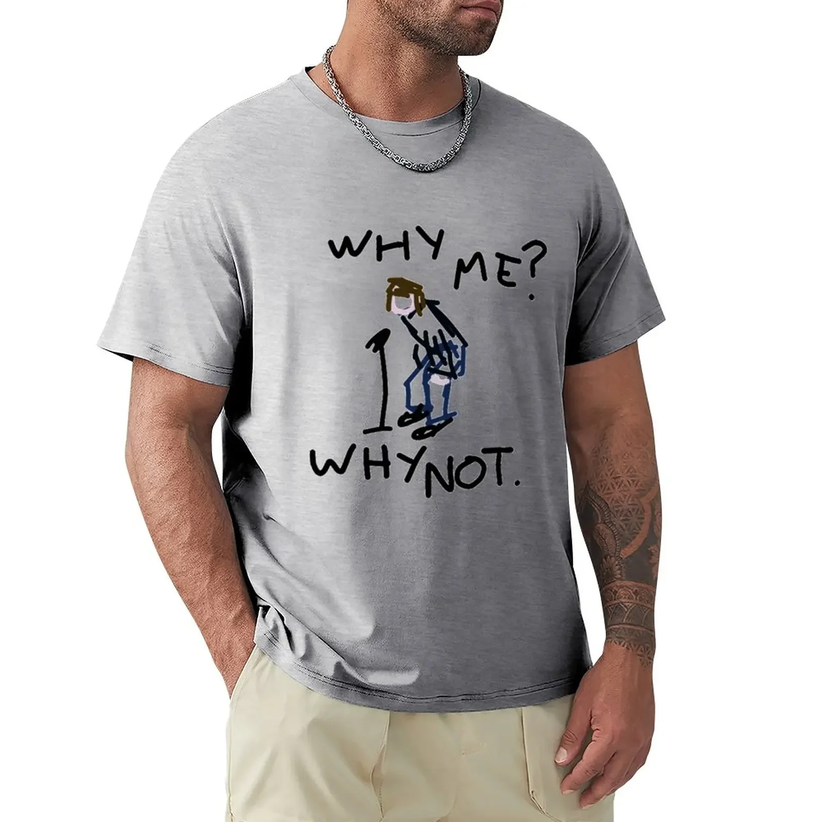 

LIAM GALLAGHER - WHY ME WHY NOT. - ORIGINAL SKETCH UNIQUE DESIGN T-Shirt aesthetic clothes for a boy sweat shirts, men