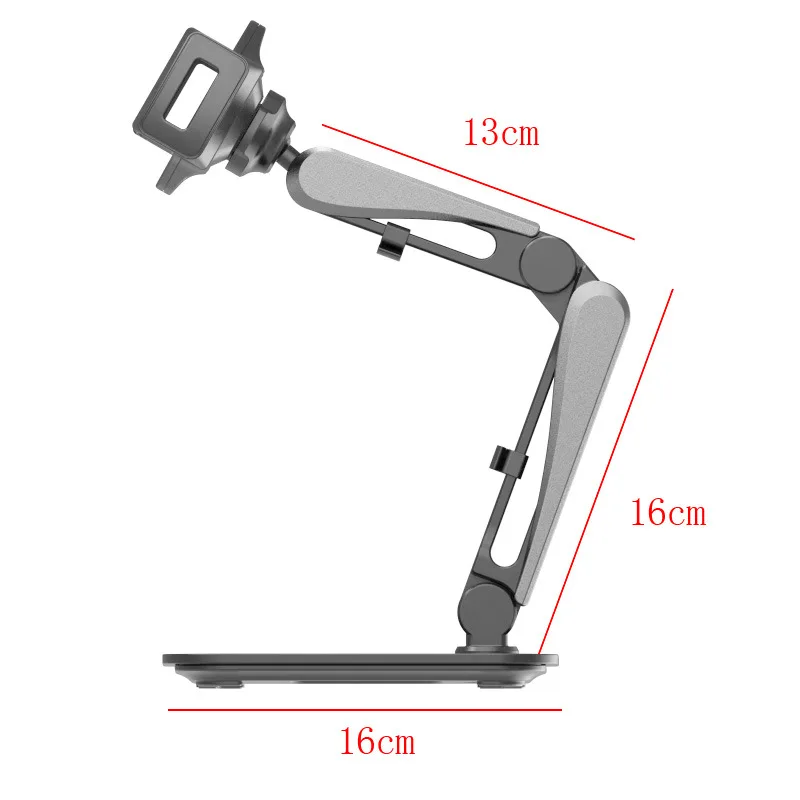 Dobrável Liga de Alumínio Braço Monitor Titular, Portátil Stand Riser, Gaming Console, Celular Estender Display, 8-18"