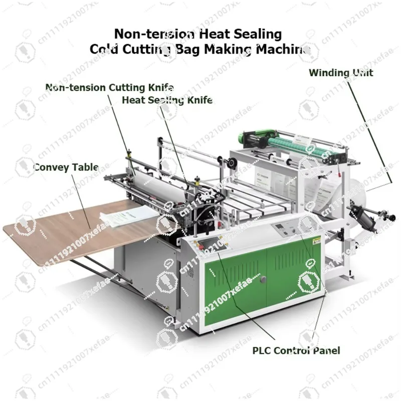 Plastic Bag Making Machine Plastic Shopping Bag Making Machine Flat Bag Making CX-600/1200 Polyethylene 550mm 120pcs/min