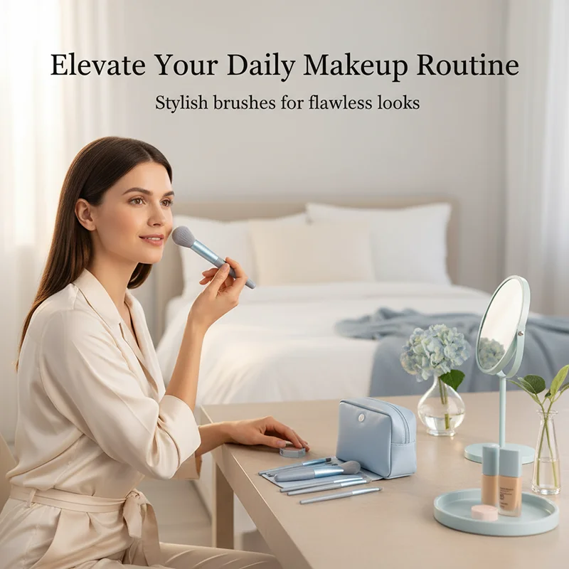 8-teiliges Make-up-Pinsel-Set, Concealer, Rouge, Puder, Lidschatten, Textmarker, Foundation-Pinsel, kosmetische Schönheitswerkzeuge für das Gesicht