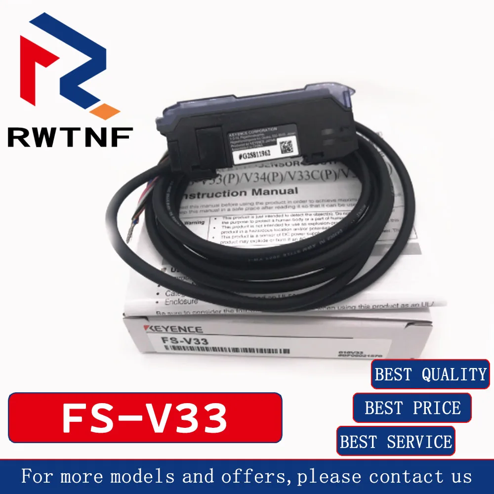 

Brand New Genuine FS-V33 KEYENCE dual digital display dual output fiber amplifier