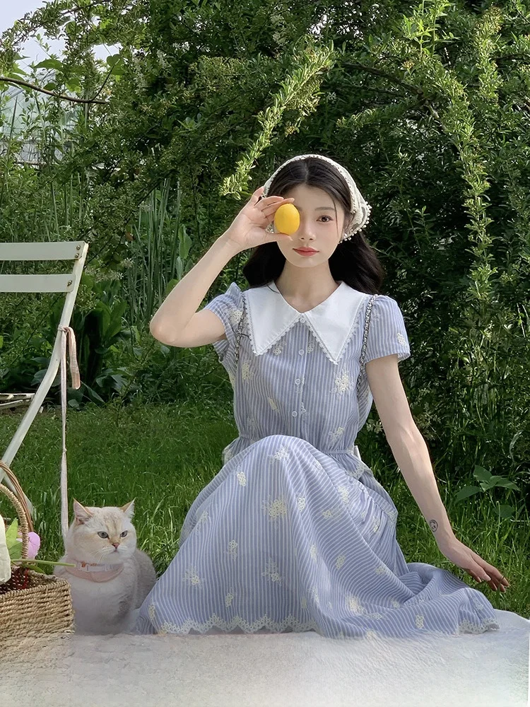 

Комплект юбки No Errors Age-Defng irt с вышивкой, кружевной полосатый ансамбль, лето 2022, новинка Faion, женская юбка из полиэфирного волокна...