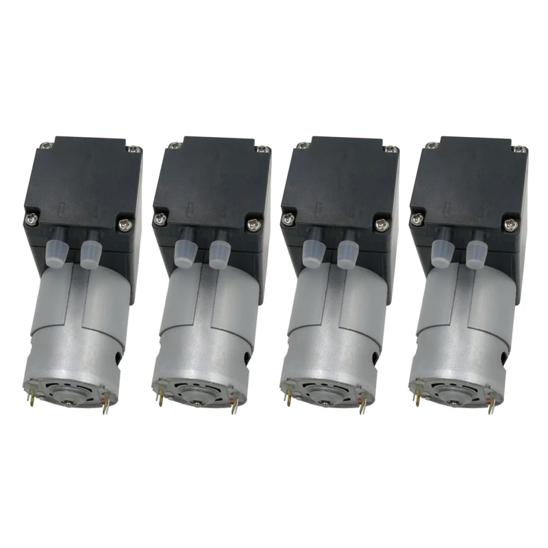 4X 80Kpa Mini Vacuum Pump DC 12V Small Vacuum Suction Pump Diaphragm Pump Micro-Vacuum Pump 12L / Min