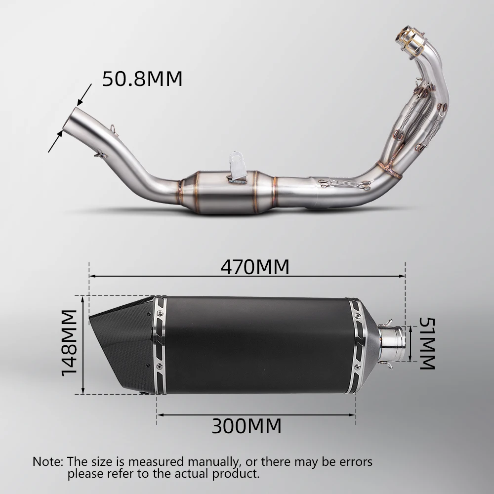 For Yamaha MT09 MT09SP FZ09 XSR900 V3 2021-2023 Full System Motorcycle Exhaust Kit Escape Line Manifold Muffler With DB Killer