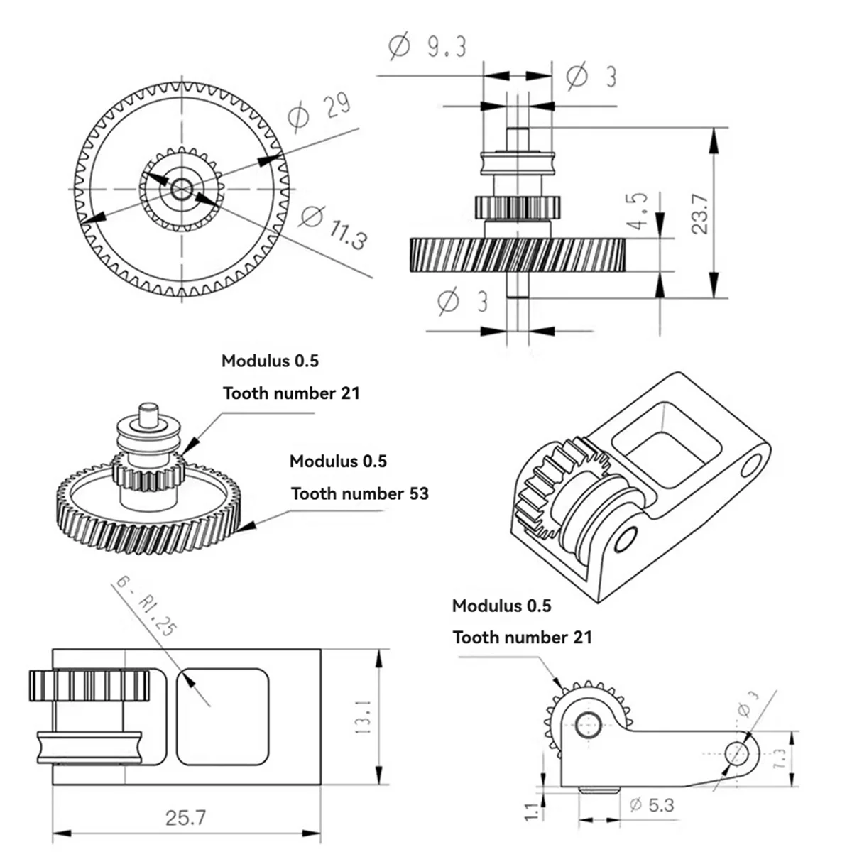 

[A90P] 3D Printer Accessories Bamboo Lab Hardened Steel Extruder Unit - [for X1C Series Only]
