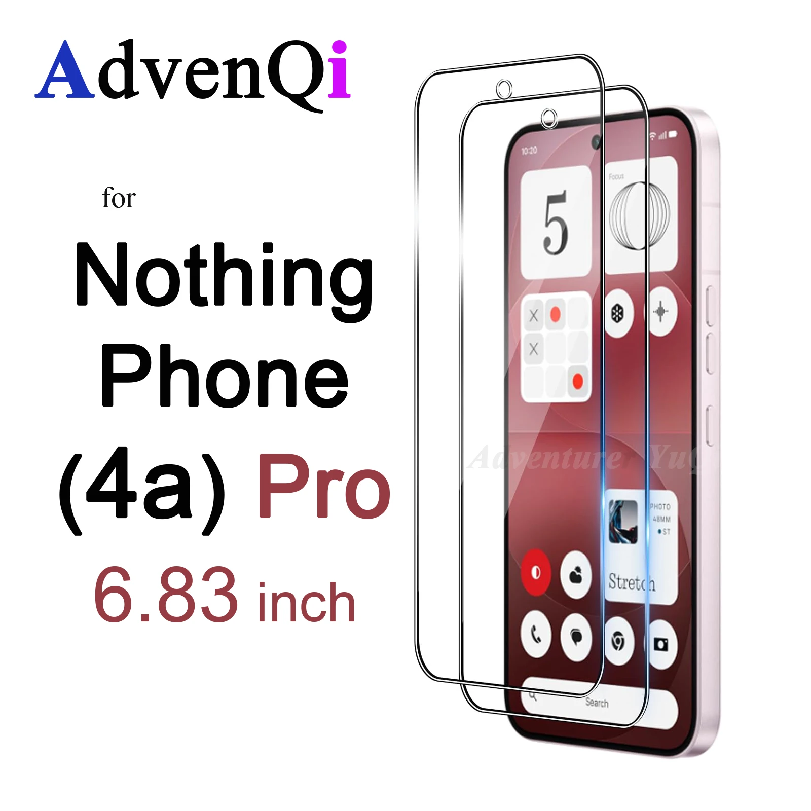 

Screen Protector For Nothing Phone 4a Pro 6.83 inch Tempered Glass HD 9H Transparent Clear Anti Scratch Case Friendly