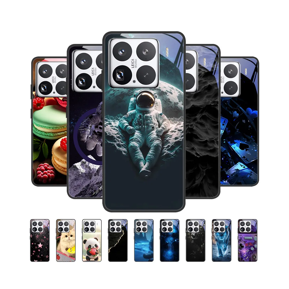 

Чехол для телефона Space Man для Xiaomi 15 15 Pro 15, ультра закаленное стекло, чехол для 14 14 лет, роскошная мягкая силиконовая задняя крышка из ТПУ