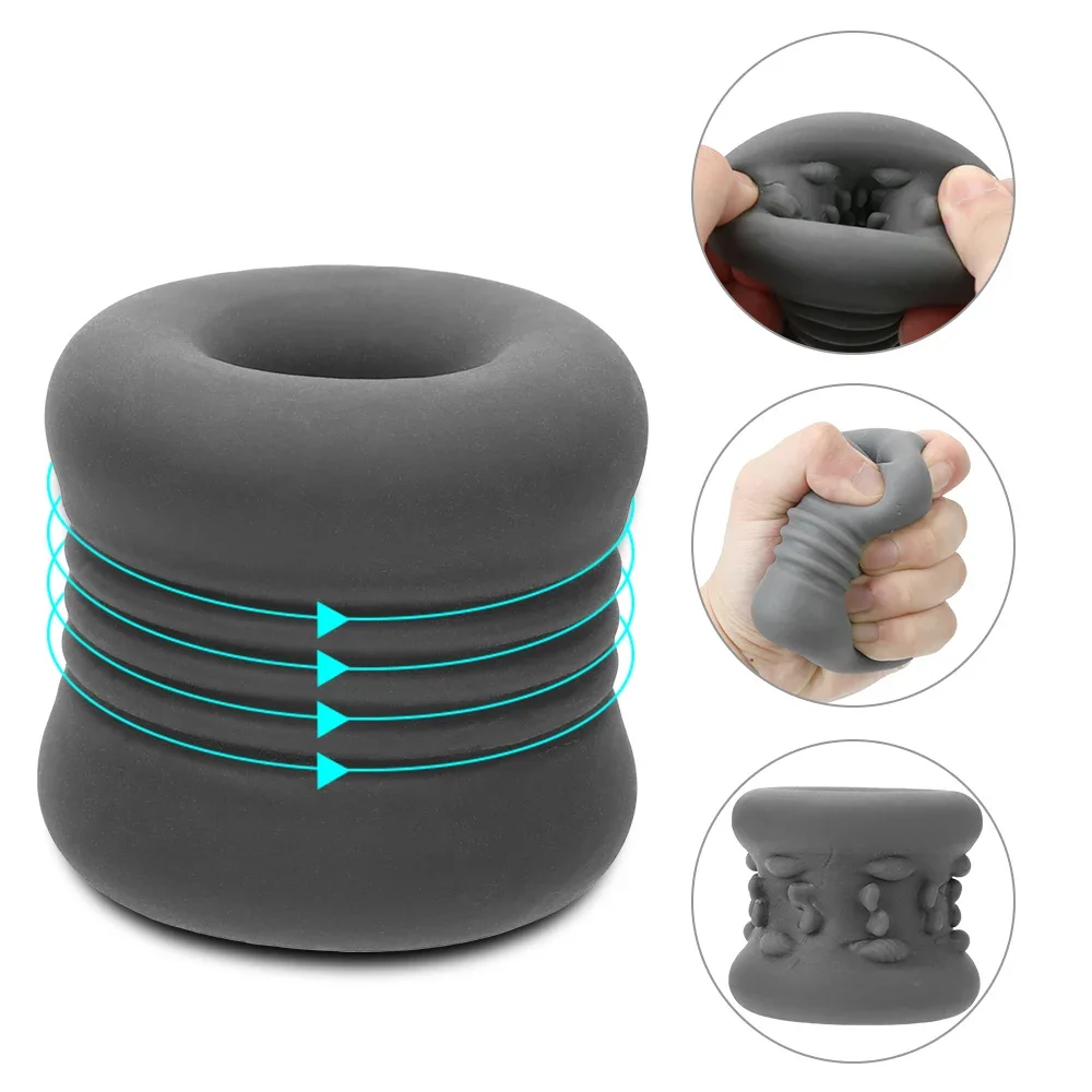 หนา Spikes ปั๊มอวัยวะเพศชายชายสําเร็จความใคร่คัพช่องคลอดประดิษฐ์จริง Pussy เพศของเล่นสําหรับผู้ชาย Glans Sucker ออกกําลังกาย