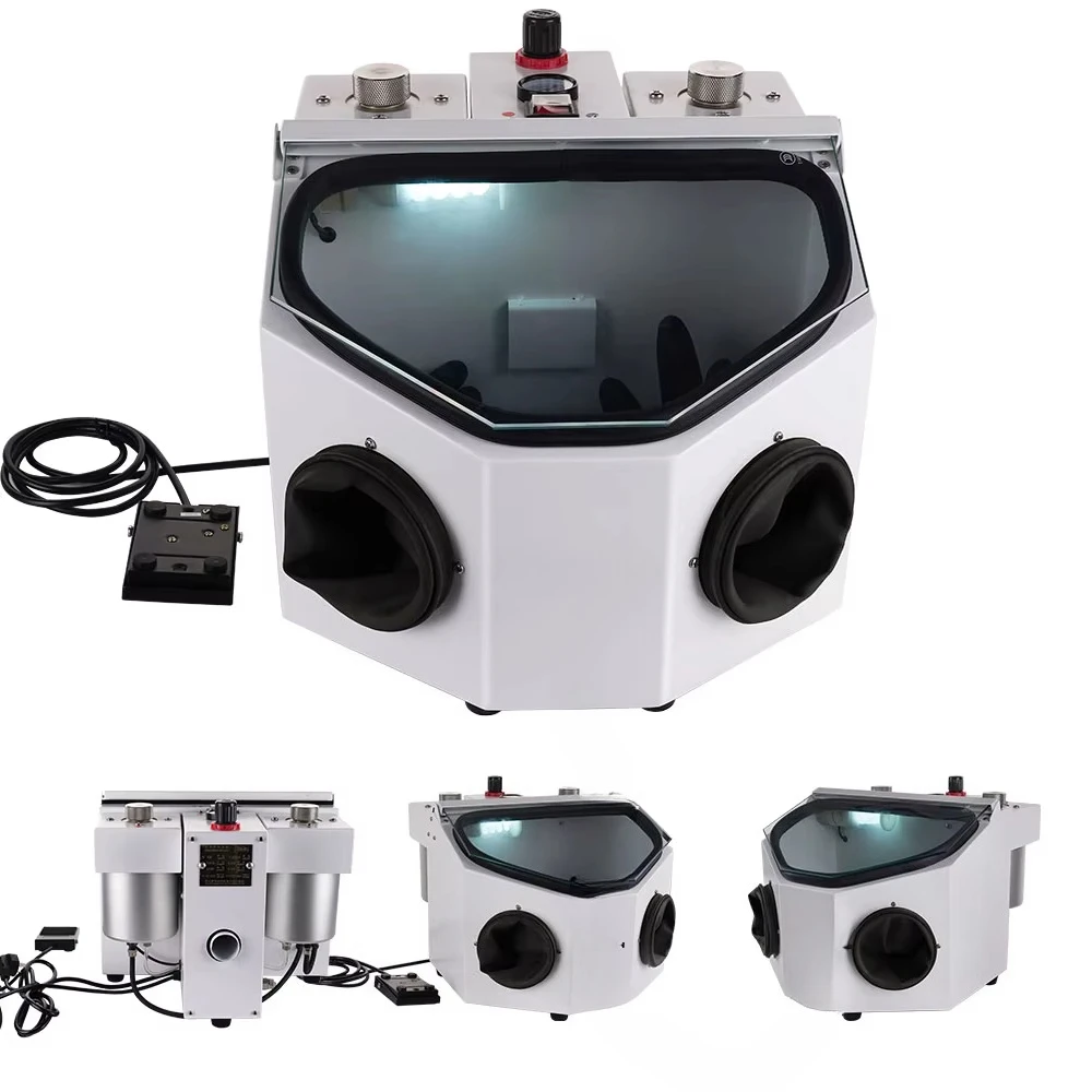 2026-Equipment Sand Blasting Machine Mini Portable Alumina Double Sand Blasting Sandblaster