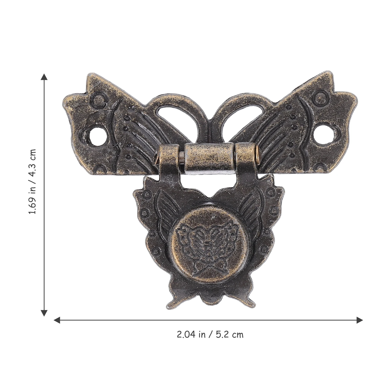 Hardware Buckles Hinges Set Durable Non rusting Compact Simple Installation for Boxes Cases Cabinets Storage Solutions Furniture