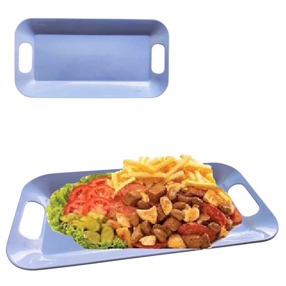 Melamine Tray With Handle for Serving Sleepers 39cm