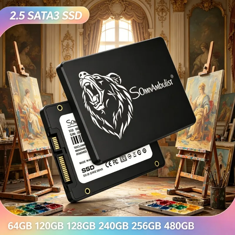 

High Grade Tough Body 2.5 Inch SATA3 Internal SSD Anti-Shock Wearproof Durable Drive For Daily Home & Office Computer