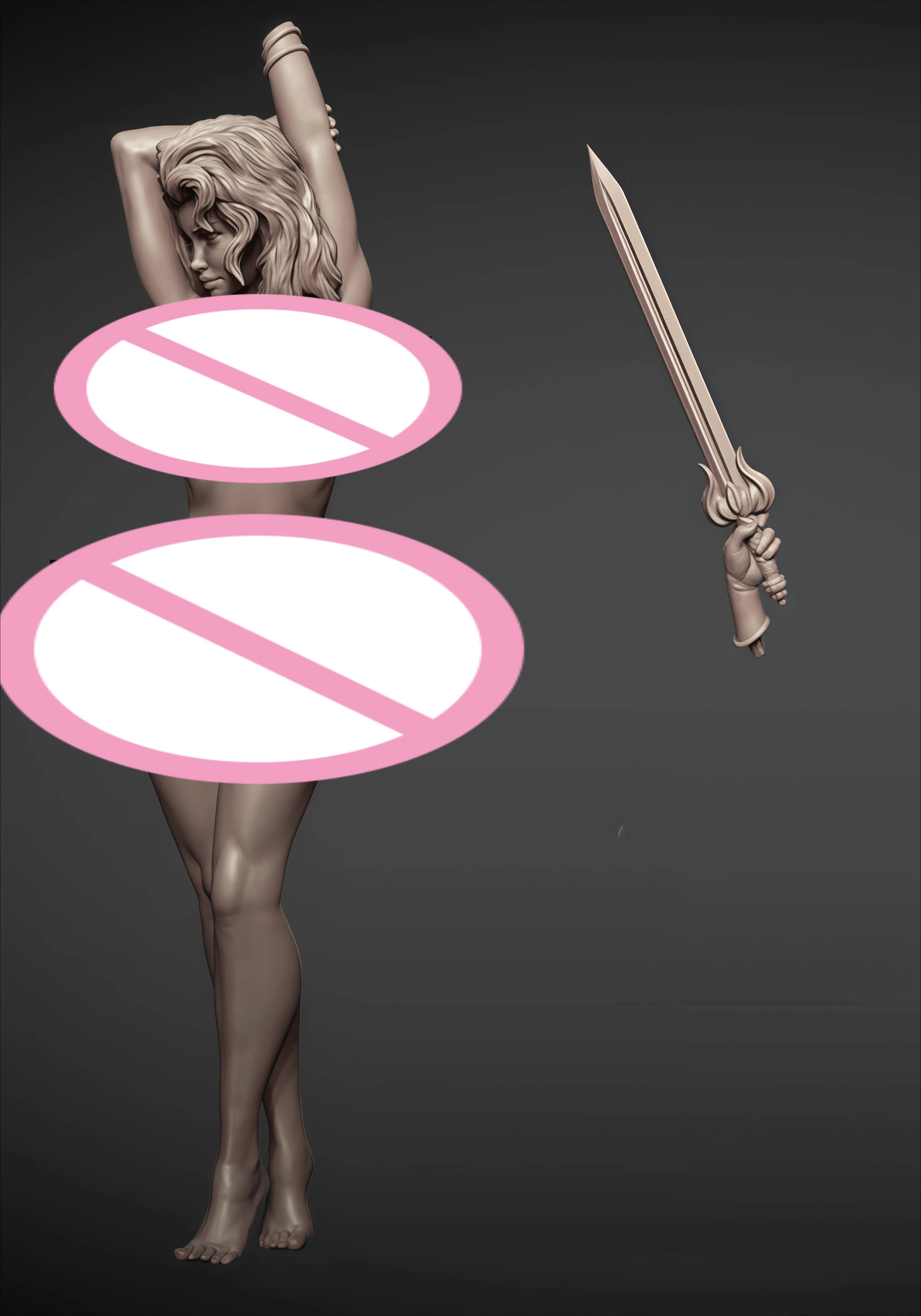 

1: 18 Casting Resin Model Assembly Kit, GK， Resin Female Warrior Model, Unpainted