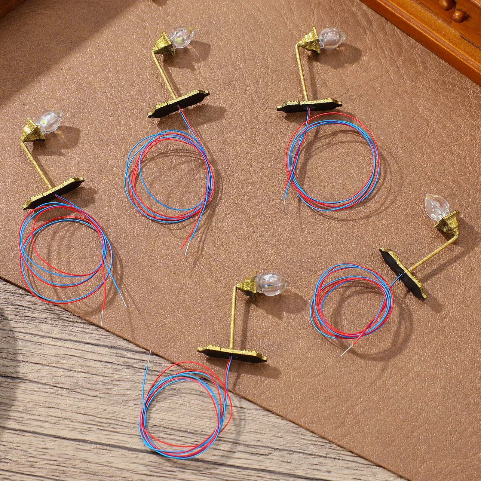 

5Pcs Micro Landscape Wall Lamp Mini Luminous Light Adornment Sand Table DIY Materials Mini House Decoration Lamp Model
